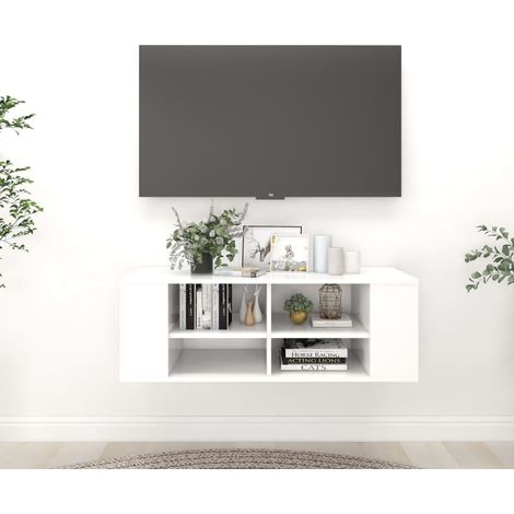 Mueble de pared para TV madera contrachapada  102x35x35cm