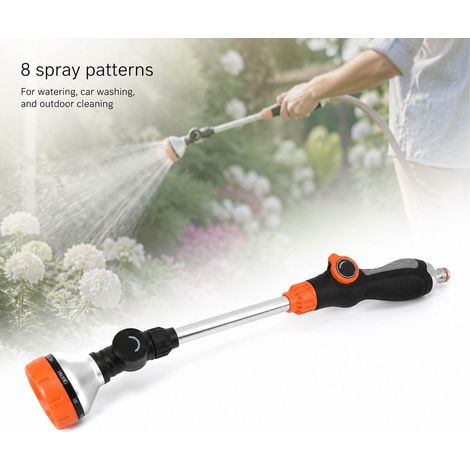 Toivize-Arrosoir à main - Aluminium léger - 8 jets - Douchette jardin lavage voiture robuste ergonomique 47cm (1/4)