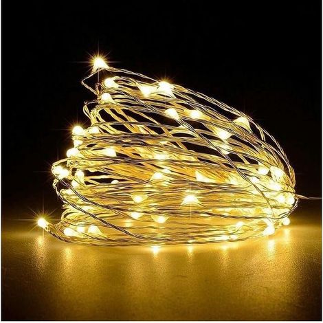 Lichterkette mit 1000 LEDs, 100 m, warmweiß, 8 Beleuchtungsmodi (1/2)