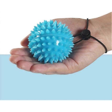 balle d'entraînement des doigts, balle de préhension, balle de compression de la main avec sangle élastique pour le poignet, 5 lbs. (1/4)