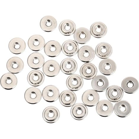 30 écrous moletés, connecteur réglable, de sécurité métalliques (1/5)