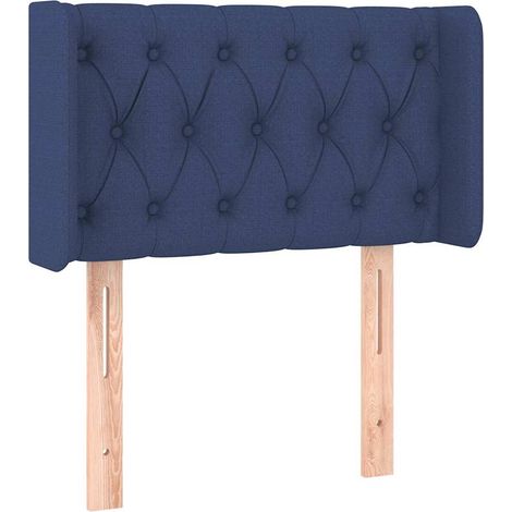 Maison Exclusive - Cabecero de tela azul 83x16x78/88 cm (1/5)