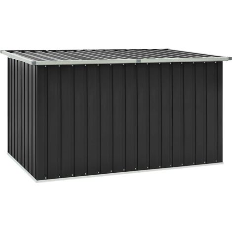 Ulisem – Anthrazitfarbener Gartentisch 171x99x93 cm – Verzinkter Stahl und Kunststoff – Outdoor-Serie für Kissen und Werkzeuge (1/5)