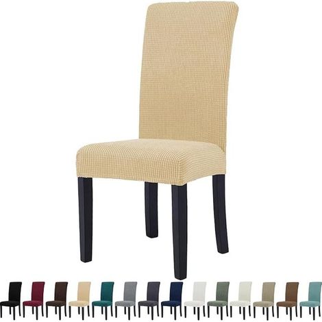 Stretch Chair Cover, Beige (1/5)