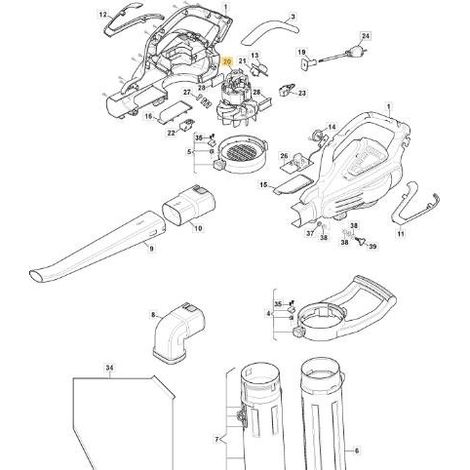 ORIGINAL STIGA-MOTOR – 118801609/0