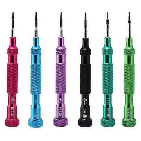 Jeu de tournevis de précision 6 en 1, tournevis magnétiques et électroniques pour téléphone portable, ordinateur portable, tablette