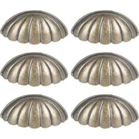 6 PCS Coquillage Boutons Nautique Poignée De Porte Vintage Armoire Tiroir Placard Tirer Mer Boutons De Tiroir Commode Boutons Poignées pour Meubles De Cuisine Armoire Penderie Placard (1/4)