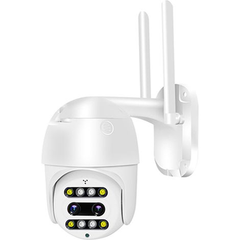 Caméra de surveillance extérieure WiFi PTZ 6MP, caméra dôme motorisée 10x zoom optique,vision nocturne intelligente, suivi automatique, audio bidirectionnel, double flux vidéo, étanche IP66, compensat (1/4)