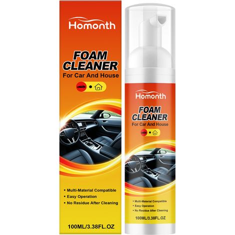 Nettoyant mousse multifonctionnel pour sièges de voiture : nettoyage, rénovation, entretien et soin quotidien – 100 ml (1/5)