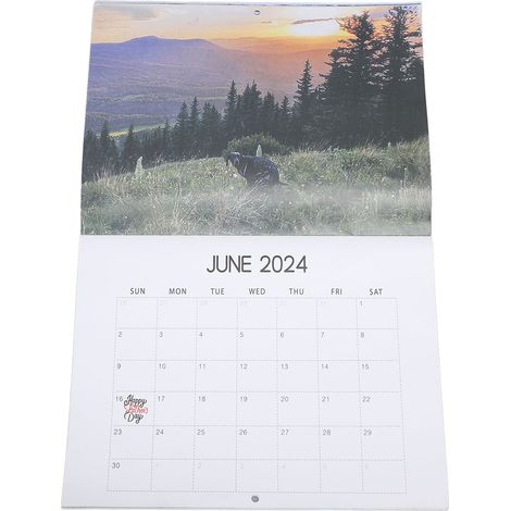 Calendrier Chiens 2024 : Beaux endroits, chiens rigolos qui font leurs besoins – calendrier mural pour la maison (1/5)
