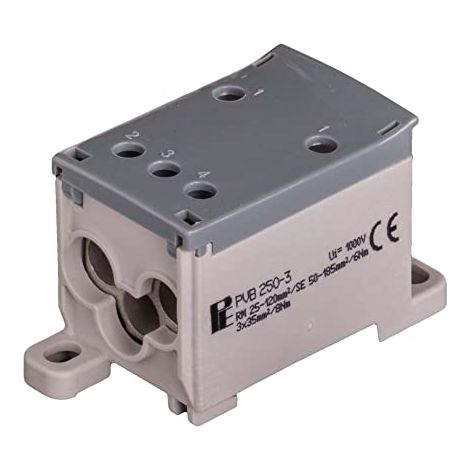 BLOC DE DISTRIBUTION DE PHASE PVB 185 SE - 3 X 35 MM POLLMANN PVB-250-3