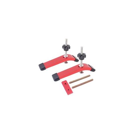 Serre-joint en aluminium pour rail en T avec boulons en T et curseur, 16 cm (L) x 3,3 cm (l), serrage rapide pour le travail du bois (1/5)