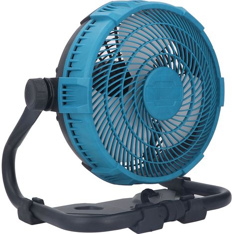 12-Zoll-Akku-Tragventilator, einstellbare Geschwindigkeit, einstellbarer Winkel, geräuscharm, Batterie- oder 100-240-V-Netzbetrieb mit EU-Stecker, für Baustellen (1/5)