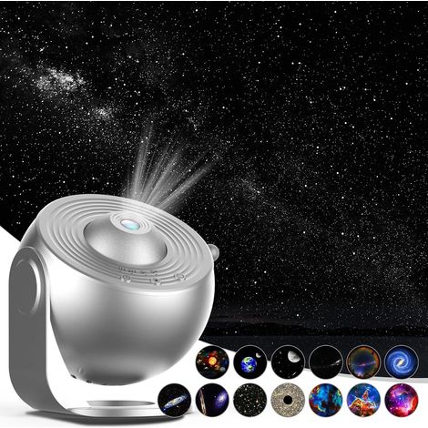 Projecteur d'étoiles HD avec grande surface de projection et lumières LED pour veilleuse de chambre, projecteur de planétarium et veilleuse galaxie. (1/5)