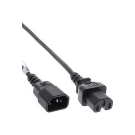 Inline Power Cable Extension High Temperature 5m Black