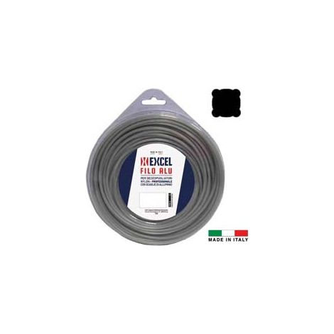 Filo per decespugliatore in nylon quadro alu - Specifiche: - Ø mm.2,7 in matassa da mt.15