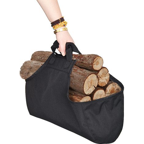 Multifunktionale Tragetasche von Oxford [52 x 18 cm] für Holz, Picknickzubehör oder Gartengeräte – Schwarz (1/5)