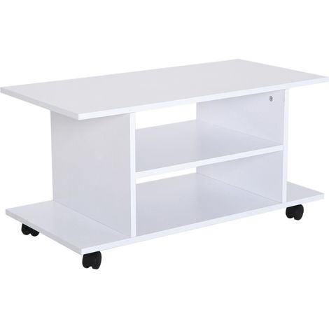 Mobile TV moderno con ripiani, tavolo mobile per camera da letto, libreria, libreria bianca