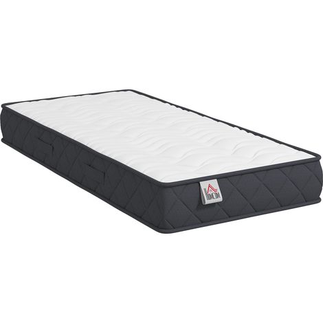 Matelas 90x190cm, matelas 1 personnes, mousse à mémoire de forme, 20cm d'épaisseur, certifié Oeko-Tex, fermeté moyenne (1/5)