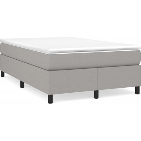 Maison Exclusive - Giroletto a Molle con Materasso Grigio Chiaro 120x200cm Tessuto