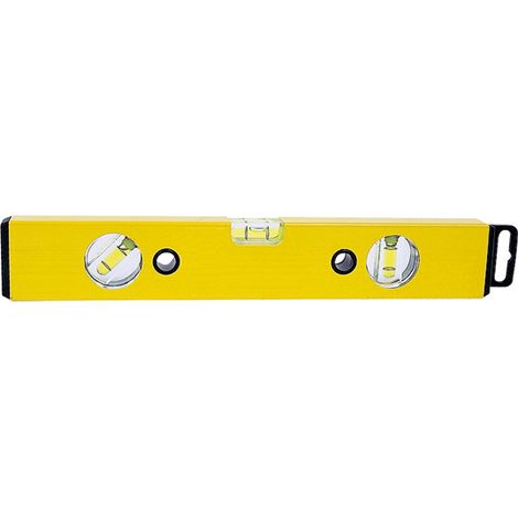 Niveau Alu 2000mm Wilmart – 3 Fioles & Profilé Jaune (Maçon & Menuisier)