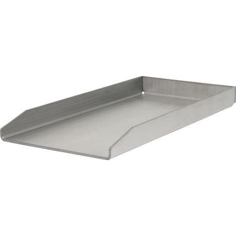 BBQ-Toro Piastra per grigliare in acciaio inox  26 x 43,4 cm  Plancha per griglia a carbonella e a gas