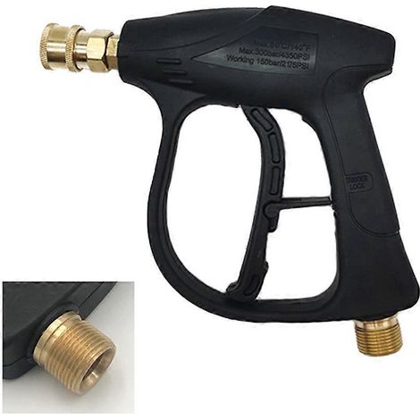 Pistolet à haute pression pour lavage auto, buse de jet de mousse, connecteur rapide pour nettoyage jardin, outil d’irrigation, lance à jet puissant - 2 pièces (1/4)