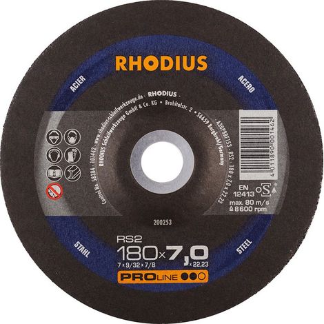 Disk Coppettazione Rs2 180 X 7,0 Millimetri In Acciaio Rodio (A 10)