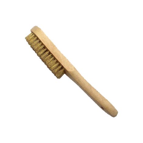 Spazzola manuale Bellota 50803-3 con manico in filo ondulato in ottone