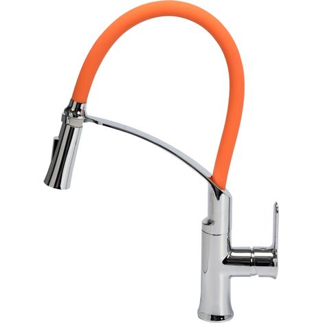 Robinetterie de cuisine Flexible 2, orange, Robinet, robinet d'évier, mélangeur (1/3)