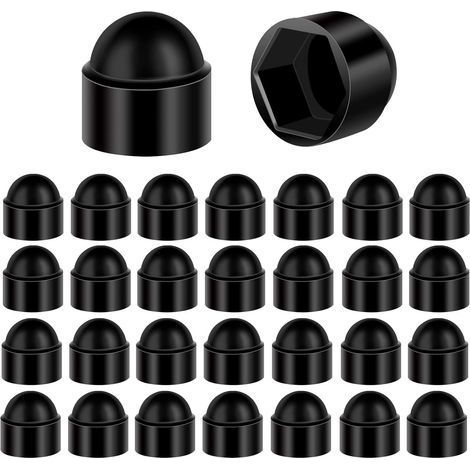 Cache-écrous M5 pour clé de 8 Anthracite 30 pcs capuchons de protection pour vis Cache-vis noir (1/5)