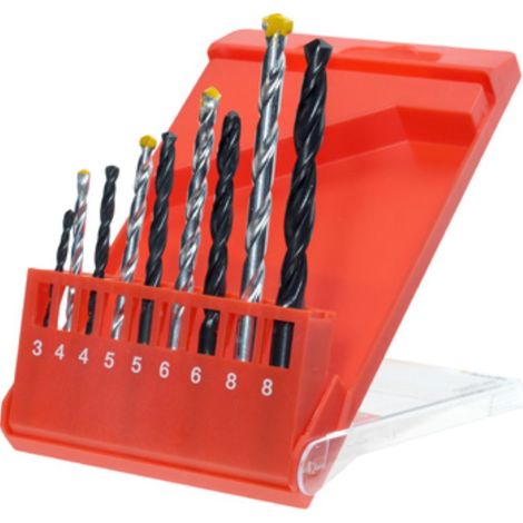 KWB Set de 9 brocas negro acero inoxidable 3-8 mm (1/3)