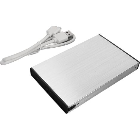 Boîtier externe pour disque dur SATA 2.5 pouces, hot swap avec indicateur LED, interface SATA vers USB, coque de protection pour disque dur externe. (1/5)