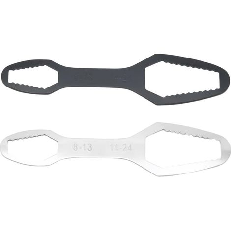 Deux clés multifonctions indépendantes, clés doubles réglables, adaptées aux tubes carrés et aux vis hexagonales. (1/5)