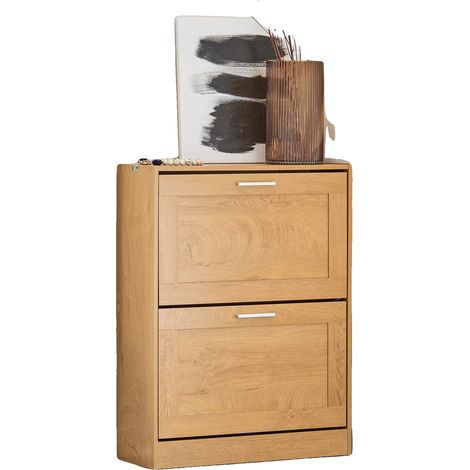 Porta scarpe, Design compatto, Ampio spazio di archiviazione, Caffè (1/2)