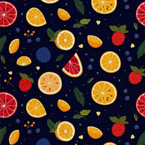 Tela decorativa para exteriores Oxford - Motivo frutal  DX6794 (1/5)
