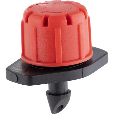 Goutteur - Ajustable 0-70 L/h - Para Tubo de 16 mm o 6 mm - Riego por Goteo - 100 Unidades (1/5)