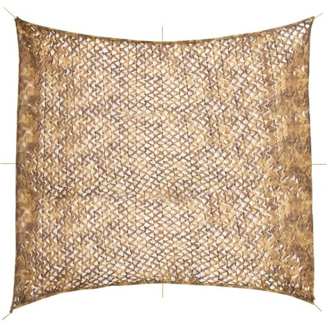 Tarnnetz mit Aufbewahrungstasche 416x402 cm Sandfarbe