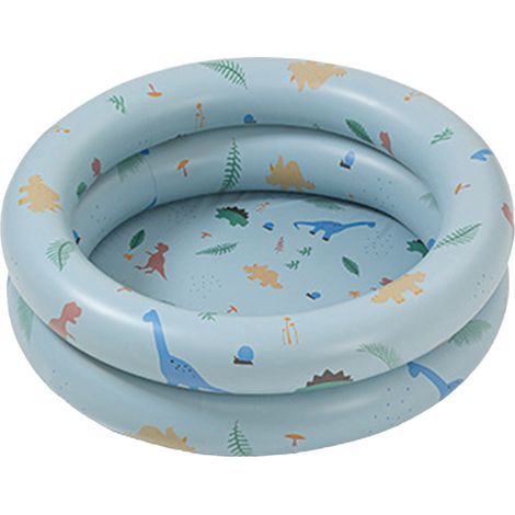 Niedliches aufblasbares Familien-Babybecken im Retro-Stil, Becken mit dicker Wasserschicht (1/5)