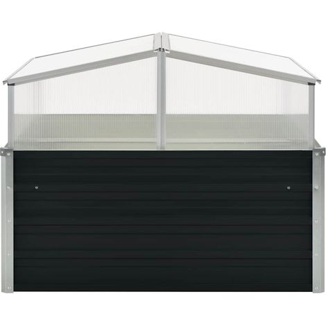 Maison Exclusive - Serre Anthracite 100x100x77 cm Acier galvanisé (1/5)