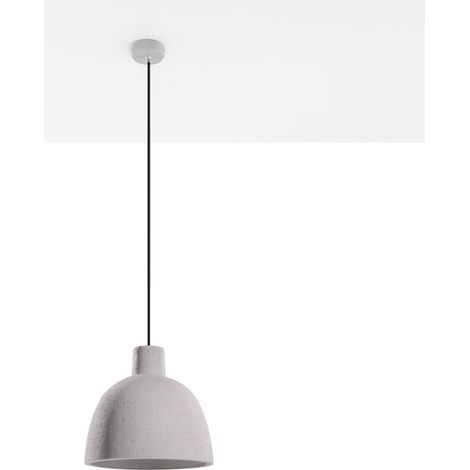 Lampada a sospensione Damaso grigio 28x128x28cm Sollux (1/5)