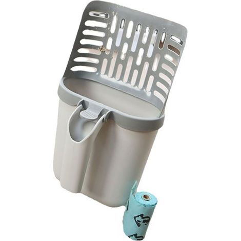 Pelle à litière pour chat portable et amovible avec sac grande capacité pour intérieur et extérieur (1/2)
