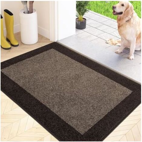 1 Paillasson 50x80 Cm Microfibre Antidérapant Tapis Sol Lavable Machine Entrée Couloir (1/5)