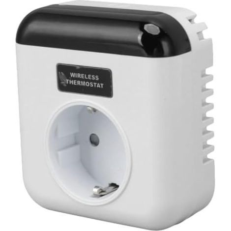 Prise thermostat WiFi, prise thermostat WiFi intelligente, prise électrique sans fil programmable, contrôleur de température avec appli de télécommande (1/2)