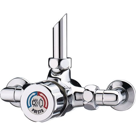 mitigeur - douche - presto alpa - bouton et raccords chromés - presto 35925