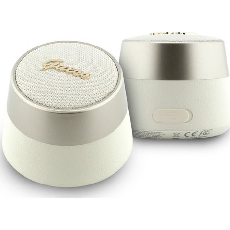 Altoparlante Bluetooth Guess 5W con logo in metallo e scritta, colore oro. (1/3)