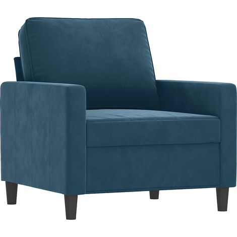 Fauteuil relax  Fauteuil Bleu 60 cm Velours (1/5)