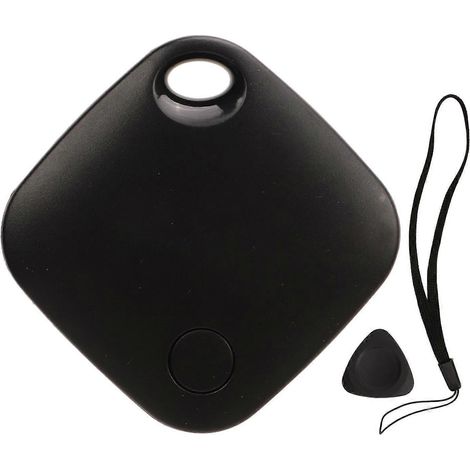 Bluetooth-Tracker-Tag, leistungsstarker Tracker für Gepäck, Schlüssel, Taschen, Gegenstände, Mensch und Haustier, Schwarz