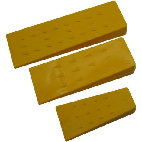 Coins de bûcheron en plastique 5" 8" 10" pour tronçonneuse, jeu de 3 pièces, outil d'abattage