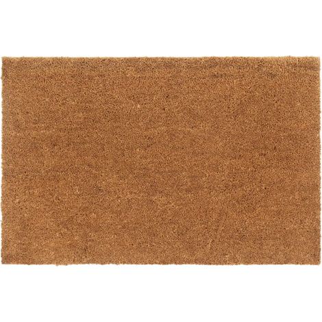Tapis de porte naturel antidérapant 65 x 100 cm durable intérieur extérieur en fibre de coco naturel (1/5)